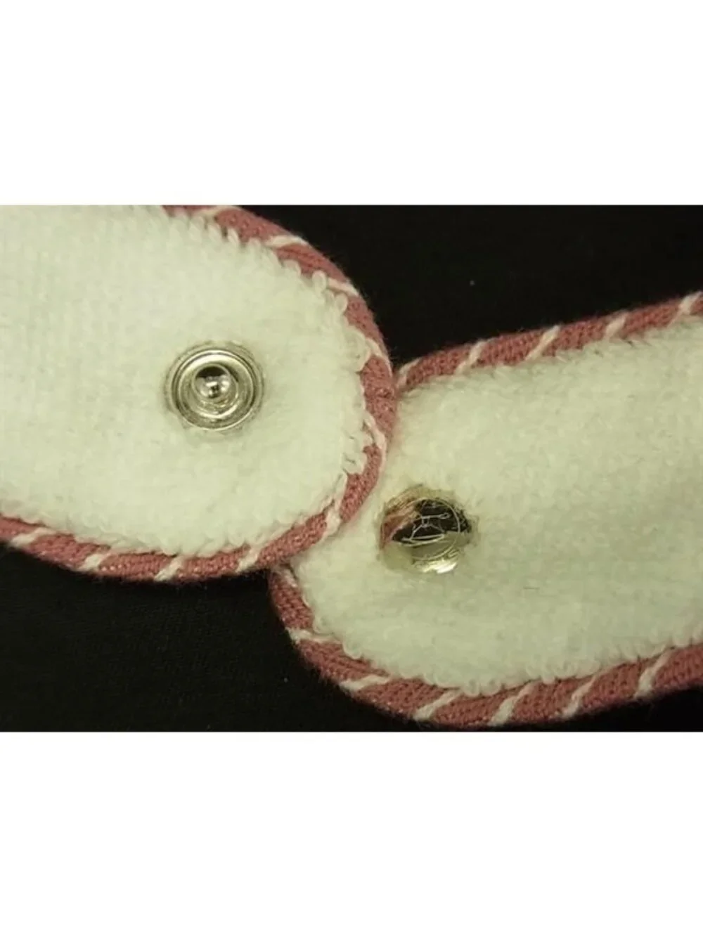 Hermes Cotton 100% Rabbit Baby Bib Body Mittens Set Ivory
